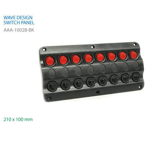 LED 스위치 판넬 w/회로 차단기 (AAA-10028-BK)