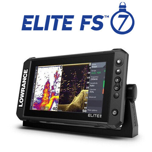 LOWRANCE 한글 정품 ] 로렌스 Elite FS 7 어탐기 + GPS 플로터 / 액티브이미징소나 / 처프+다운+사이드