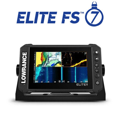 LOWRANCE 한글 정품 ] 로렌스 Elite FS 7 어탐기 + GPS 플로터 / 액티브이미징소나 / 처프+다운+사이드