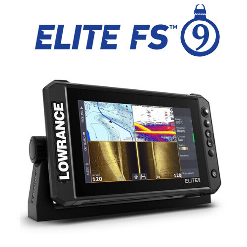 LOWRANCE 한글 정품 ] 로렌스 Elite FS 9 어탐기 + GPS 플로터 / 액티브이미징소나 / 처프+다운+사이드